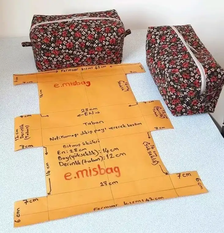 Paper Grid for Cosmetic Bags