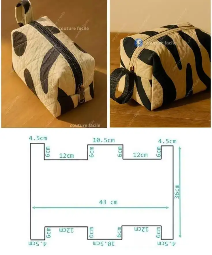Show the size of the bags
